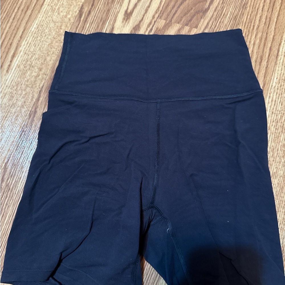 Women's High-Waisted Black Biker Shorts